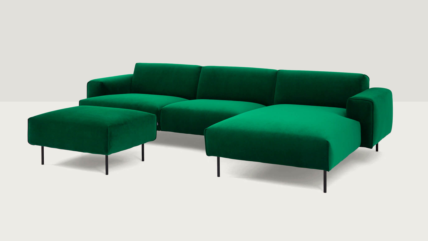Corner Sofa MOSS, Chaise Lounge on Left OotOot Studio